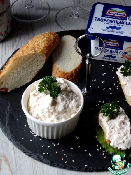 Паста с кальмаром и креветками