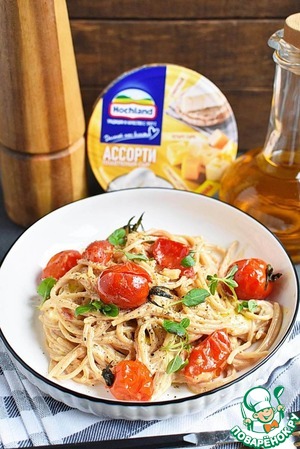 Паста с жареными помидорами Паста с жареными помидорами