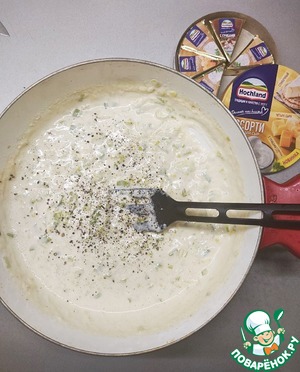 Печеночные котлеты с соусом 3 сыра Печеночные котлеты с соусом 3 сыра