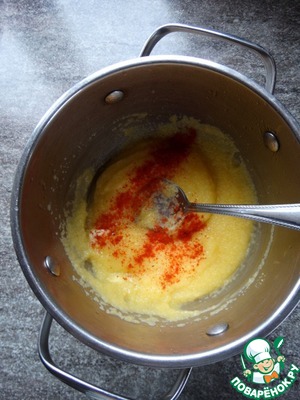 Полента в беконе на гриле