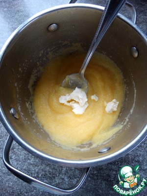 Полента в беконе на гриле