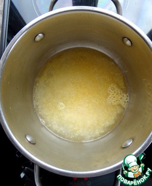 Полента в беконе на гриле