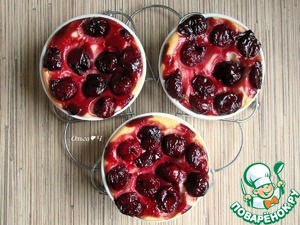 Порционный чизкейк "Вишня в облаках" Порционный чизкейк "Вишня в облаках"