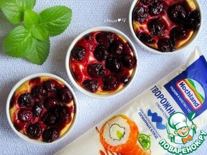 Порционный чизкейк "Вишня в облаках" Порционный чизкейк "Вишня в облаках"