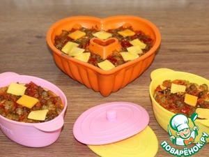 Рисовая полента с баклажаном Рисовая полента с баклажаном