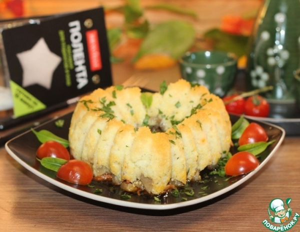 Рисовая полента с баклажаном Рисовая полента с баклажаном