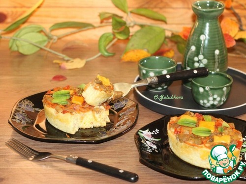 Рисовая полента с баклажаном Рисовая полента с баклажаном