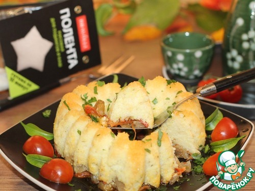 Рисовая полента с баклажаном Рисовая полента с баклажаном