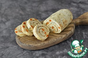 Рулет из индейки с ягодами годжи Рулет из индейки с ягодами годжи