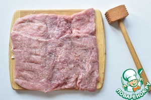 Рулет из свинины с цветной капустой