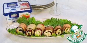 Рулетики из баклажанов Рулетики из баклажанов