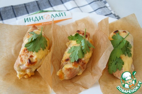 Рулетики из индейки с фасолью Рулетики из индейки с фасолью