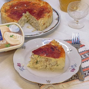 Рыбный пирог с рисом Рыбный пирог с рисом