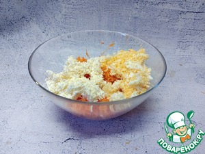 Салат "Белочка" в тарталетках Салат "Белочка" в тарталетках