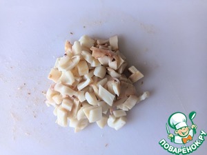 Салат из кальмаров с пикантной заправкой Салат из кальмаров с пикантной заправкой