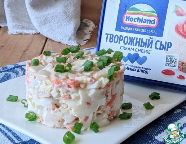 Салат из кальмаров с пикантной заправкой Салат из кальмаров с пикантной заправкой