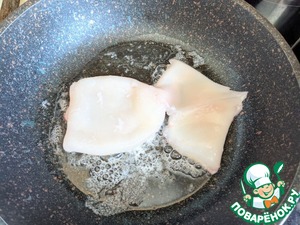 Салат из кальмаров с пикантной заправкой Салат из кальмаров с пикантной заправкой