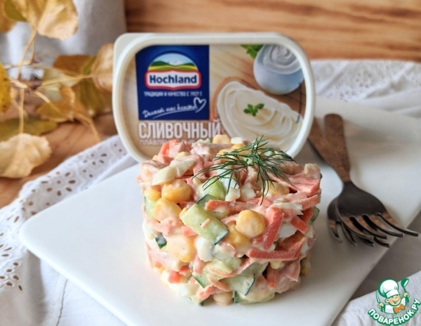 Салат из курицы с сырным майонезом Салат из курицы с сырным майонезом