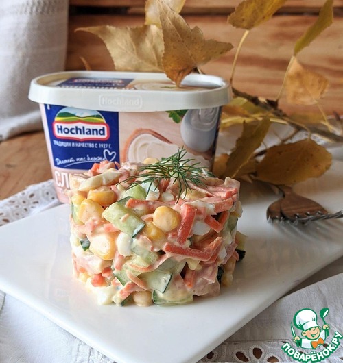 Салат из курицы с сырным майонезом Салат из курицы с сырным майонезом