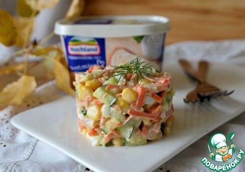 Салат из курицы с сырным майонезом Салат из курицы с сырным майонезом