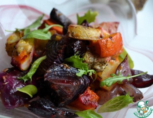 Салат из запеченных овощей Салат из запеченных овощей