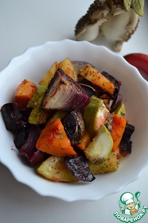 Салат из запеченных овощей Салат из запеченных овощей