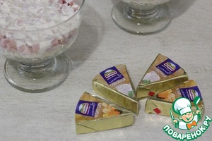 Салат с ветчиной и плавленым сыром Салат с ветчиной и плавленым сыром