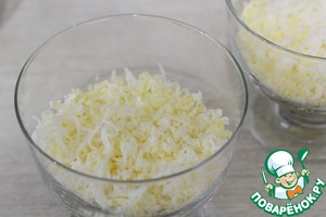 Салат с ветчиной и плавленым сыром Салат с ветчиной и плавленым сыром