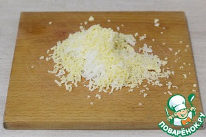 Салат с ветчиной и плавленым сыром Салат с ветчиной и плавленым сыром