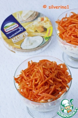 Салат с ветчиной и плавленым сыром Салат с ветчиной и плавленым сыром