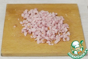 Салат с ветчиной и плавленым сыром Салат с ветчиной и плавленым сыром