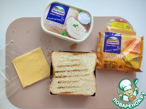 Сэндвич с фасолевой намазкой