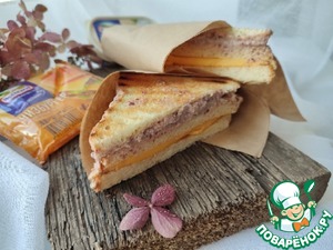 Сэндвич с фасолевой намазкой