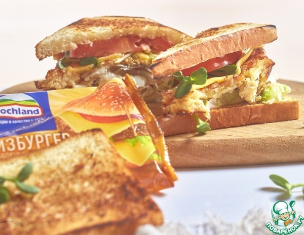 Сэндвич с треской в кляре