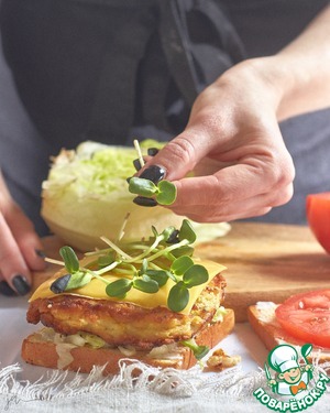 Сэндвич с треской в кляре