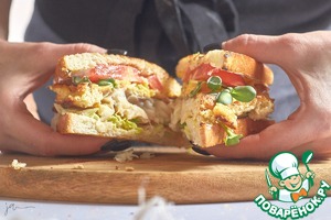 Сэндвич с треской в кляре