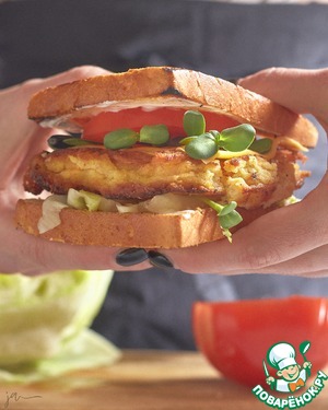 Сэндвич с треской в кляре