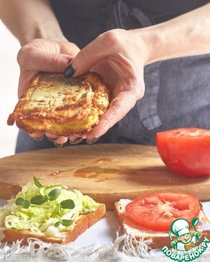 Сэндвич с треской в кляре