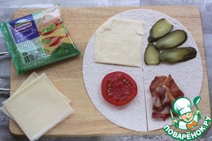 Сэндвич в лаваше Сэндвич в лаваше