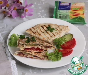 Сэндвич в лаваше Сэндвич в лаваше