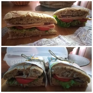 Сэндвичи из ржаной лепёшки с беконом Сэндвичи из ржаной лепёшки с беконом