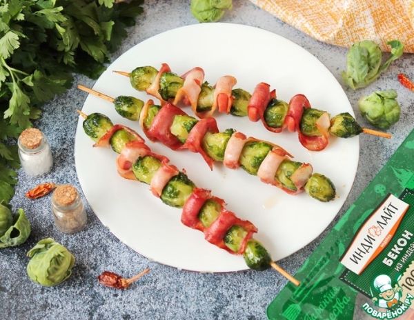 Шашлычки из брюссельской капусты Шашлычки из брюссельской капусты