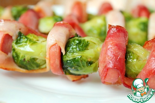 Шашлычки из брюссельской капусты Шашлычки из брюссельской капусты