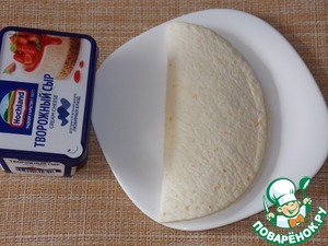 Сладкая тортилья с творожным сыром