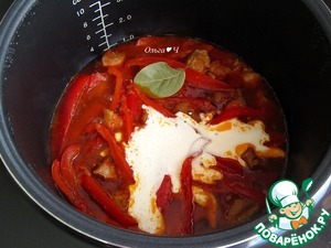 Свинина в сливочно-томатном соусе Свинина в сливочно-томатном соусе