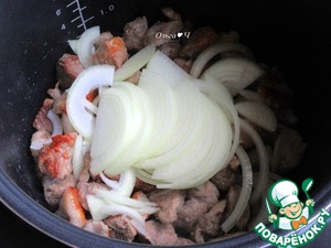 Свинина в сливочно-томатном соусе Свинина в сливочно-томатном соусе