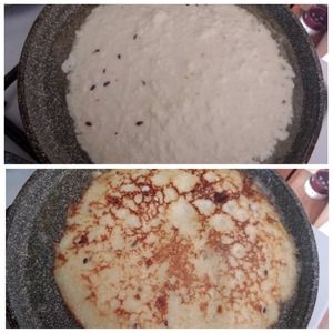 Сырная гренка с карамельными яблоками