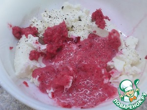 Сырная закуска с клюквой и рыбой Сырная закуска с клюквой и рыбой