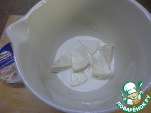 Сырный омлет с грибами