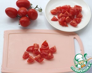 Теплый салат в тартилье